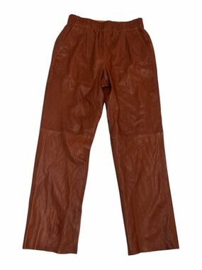 Joie Rust Camel 100% Lamb Leather Pants